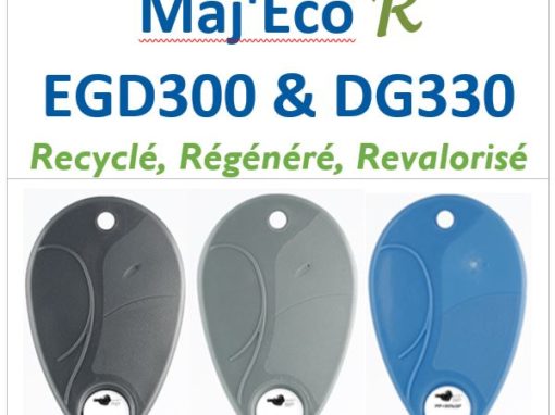 Maj’Éco R EGD300 & DG330 R comme Recyclé, Régénéré, Revalorisé